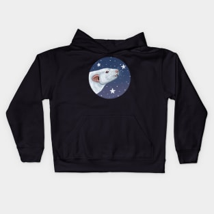 Albino Rat Stargazing Kids Hoodie